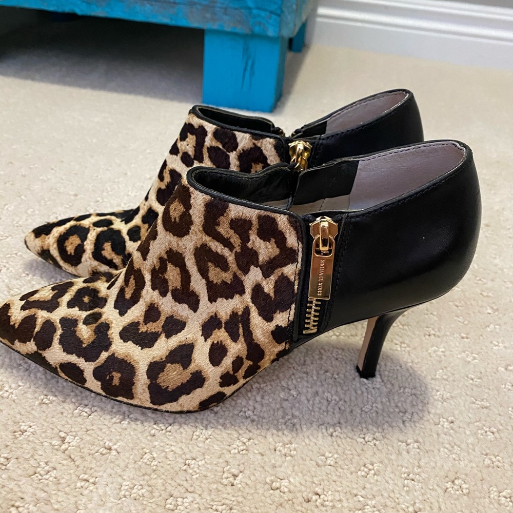 Michael Kors Leopard Ankle Bootie